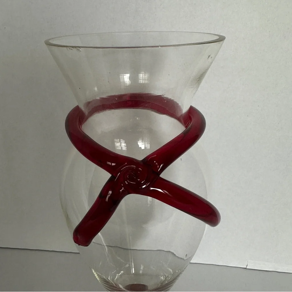 Elegant Collectible Vintage Cobalt  Hand Blown Art Glass 11